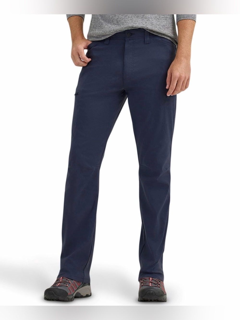 Wrangler Outdoor Mens 36x30 Blue Cargo Pants Stretch Utility Hiking Trail